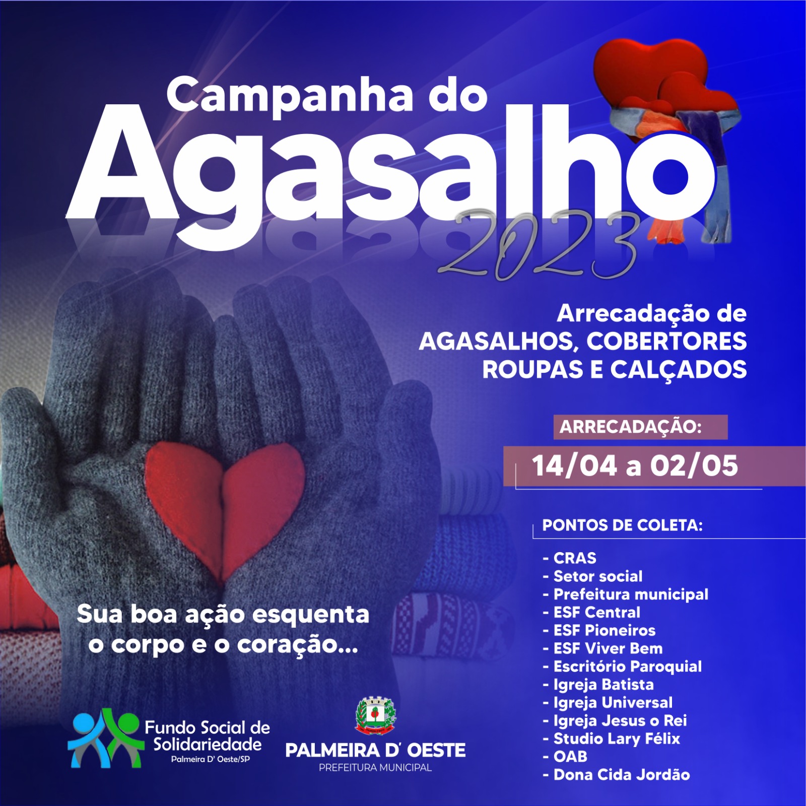 Fundo Social lança Campanha do Agasalho 2019